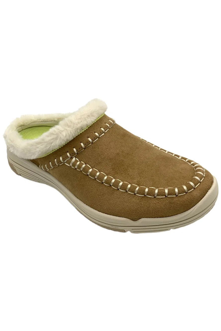 Ryka Women's Cozy Lined Winter Clogs Ariana Honey Brown - Wide